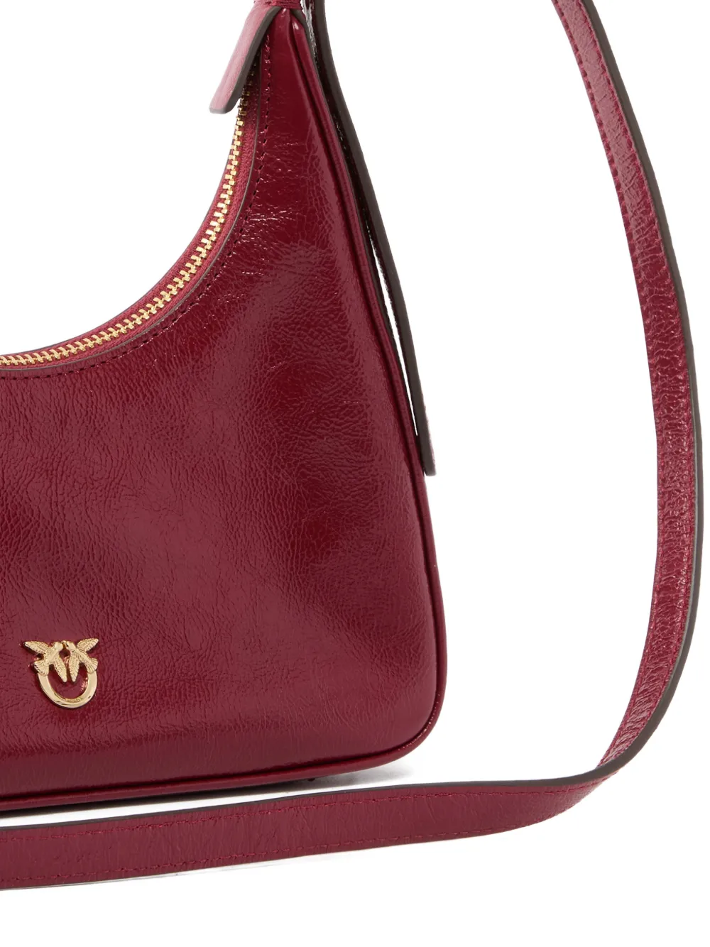 PINKO Miss kleine leren schoudertas Rood