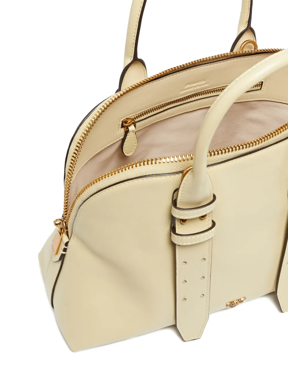 PINKO Medium Escape leren shopper Beige
