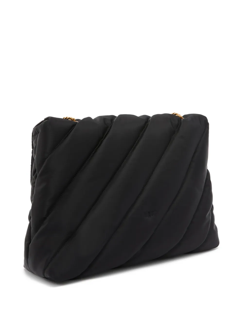 PINKO Extra Love Bag Puff gewatteerde crossbodytas van nylon Zwart