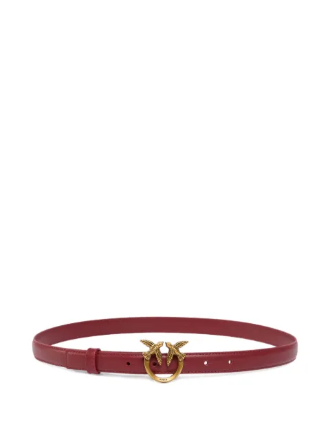 PINKO Love Birds thin leather belt