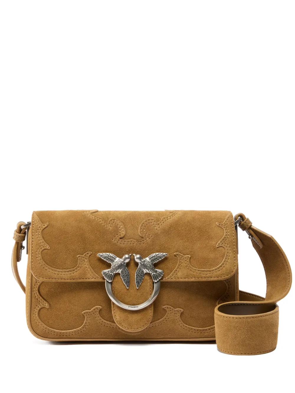 PINKO Borsa a spalla con applicazione - Marrone