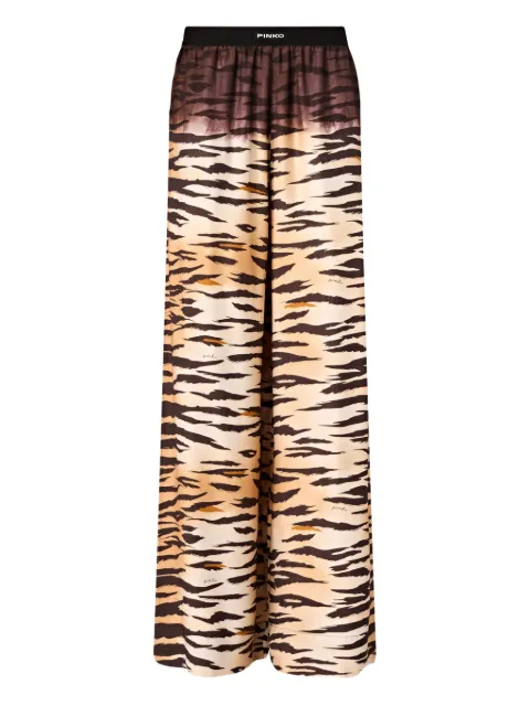 PINKO pantalones con tigre estampado