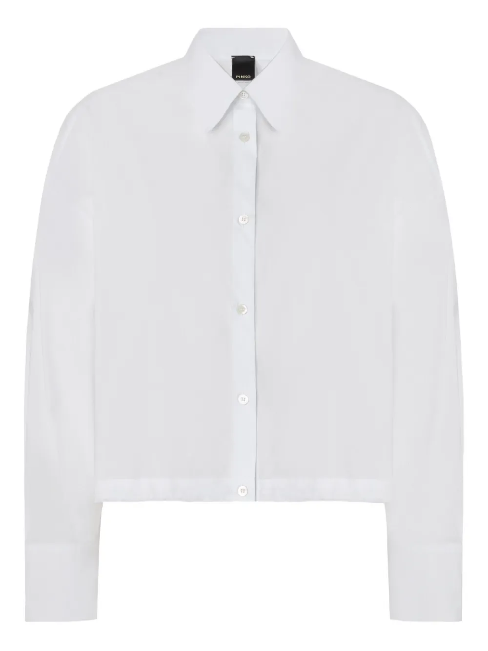 PINKO buttoned collar cotton shirt - Bianco
