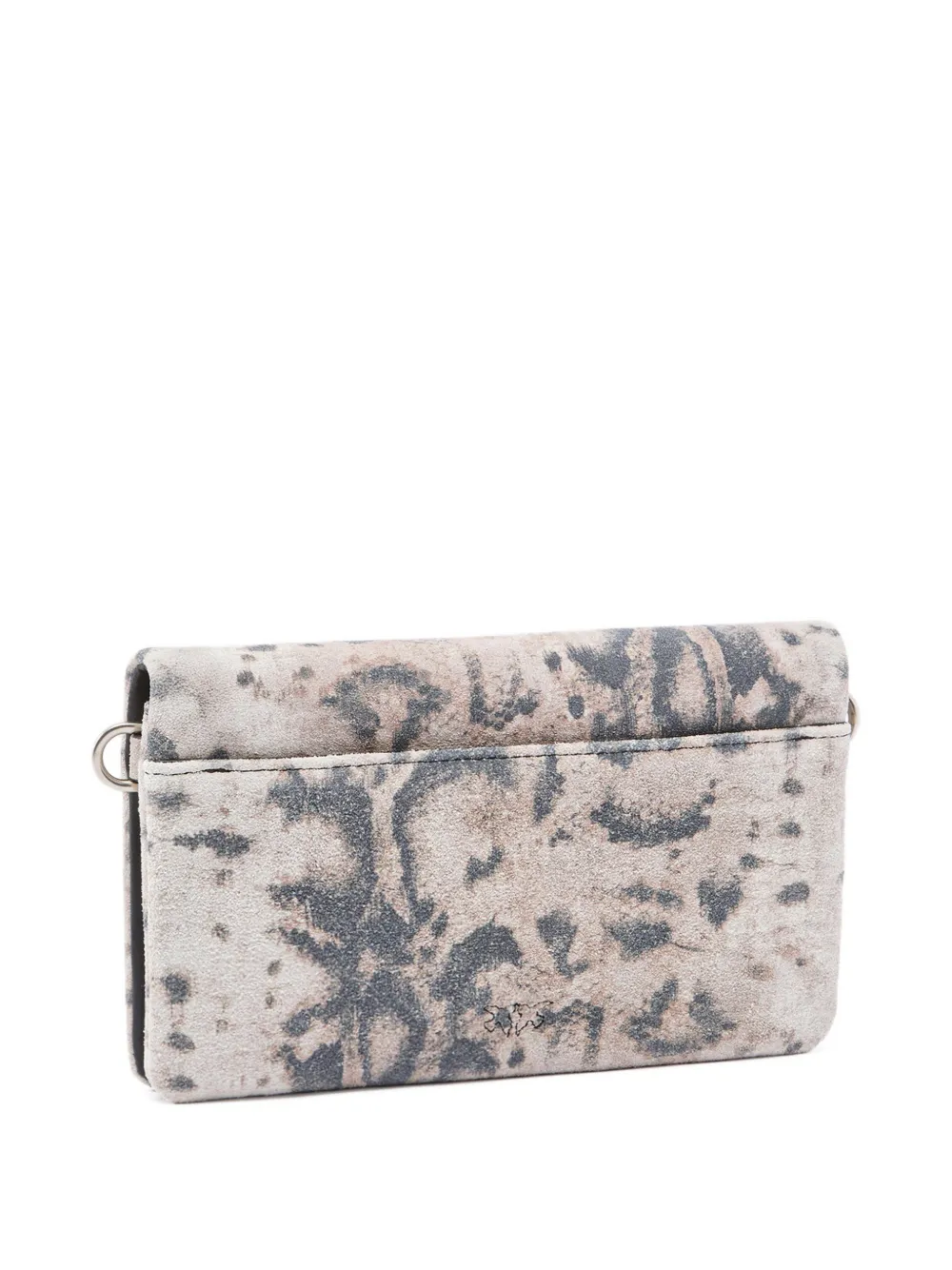 PINKO Love mini-choudertas met print en zilveren hardware Beige