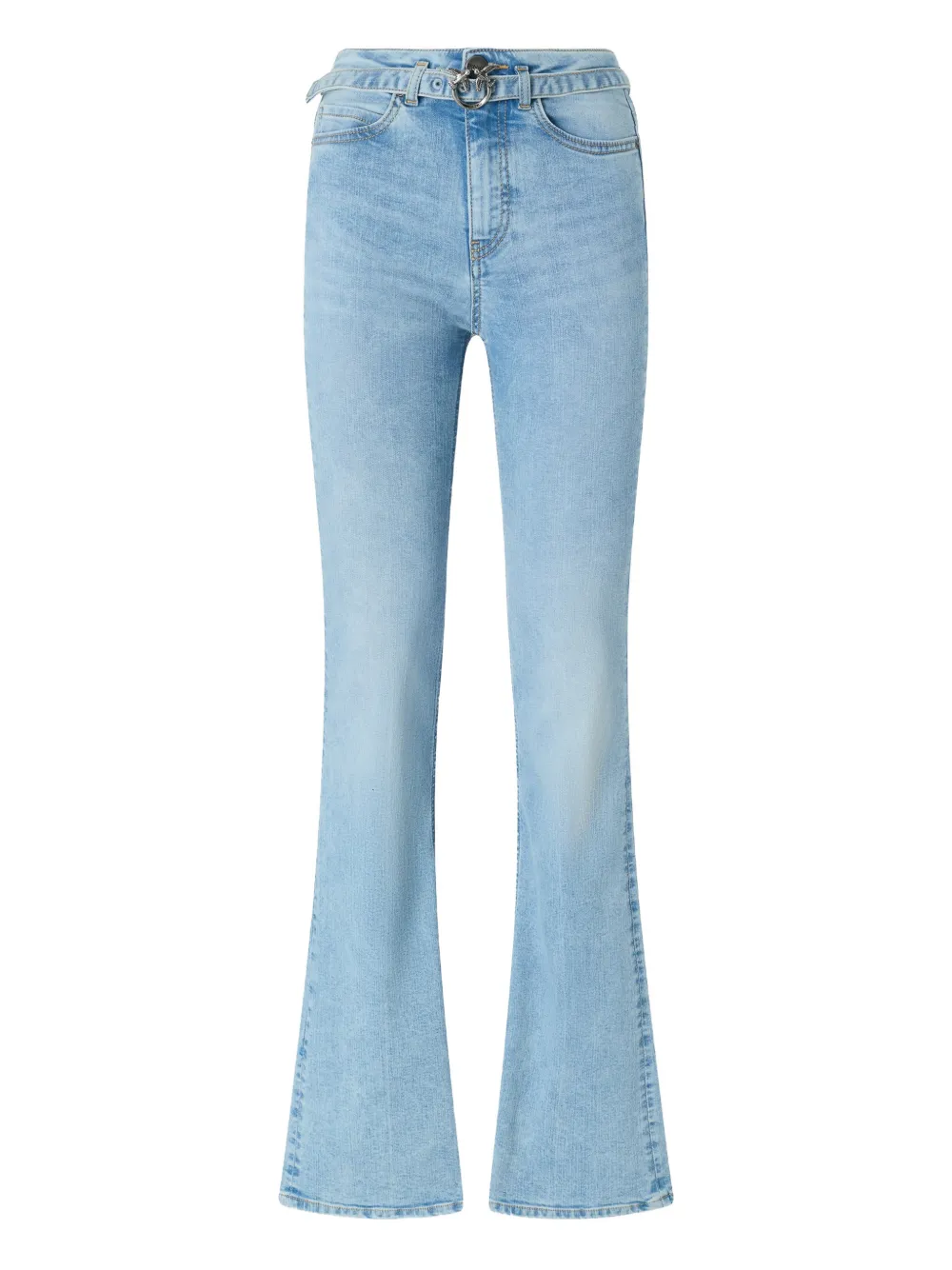 PINKO buckle-embellished flared jeans - Blu