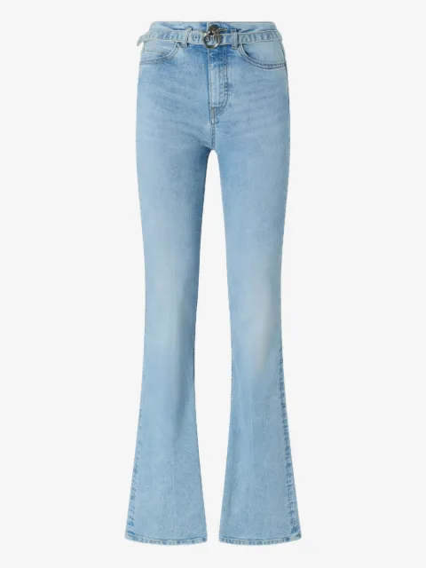 PINKO jeans acampanados con detalle de hebilla