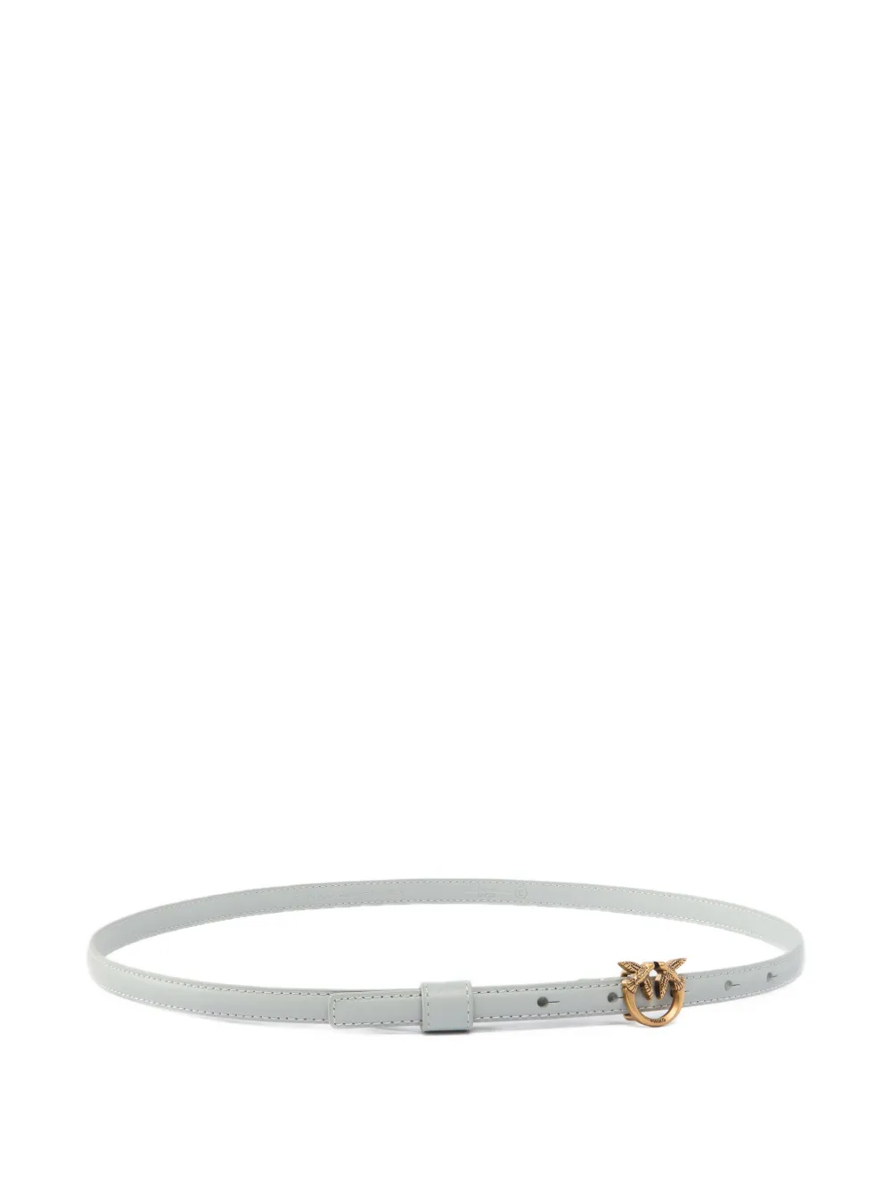 PINKO Smalle riem met Love Birds gesp Grijs