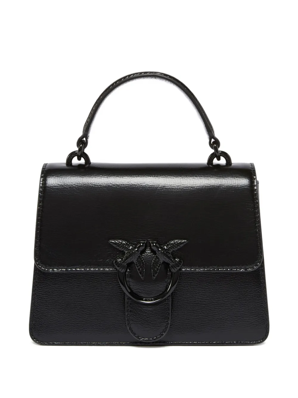Pinko Mini Love One Tote Bag In Black