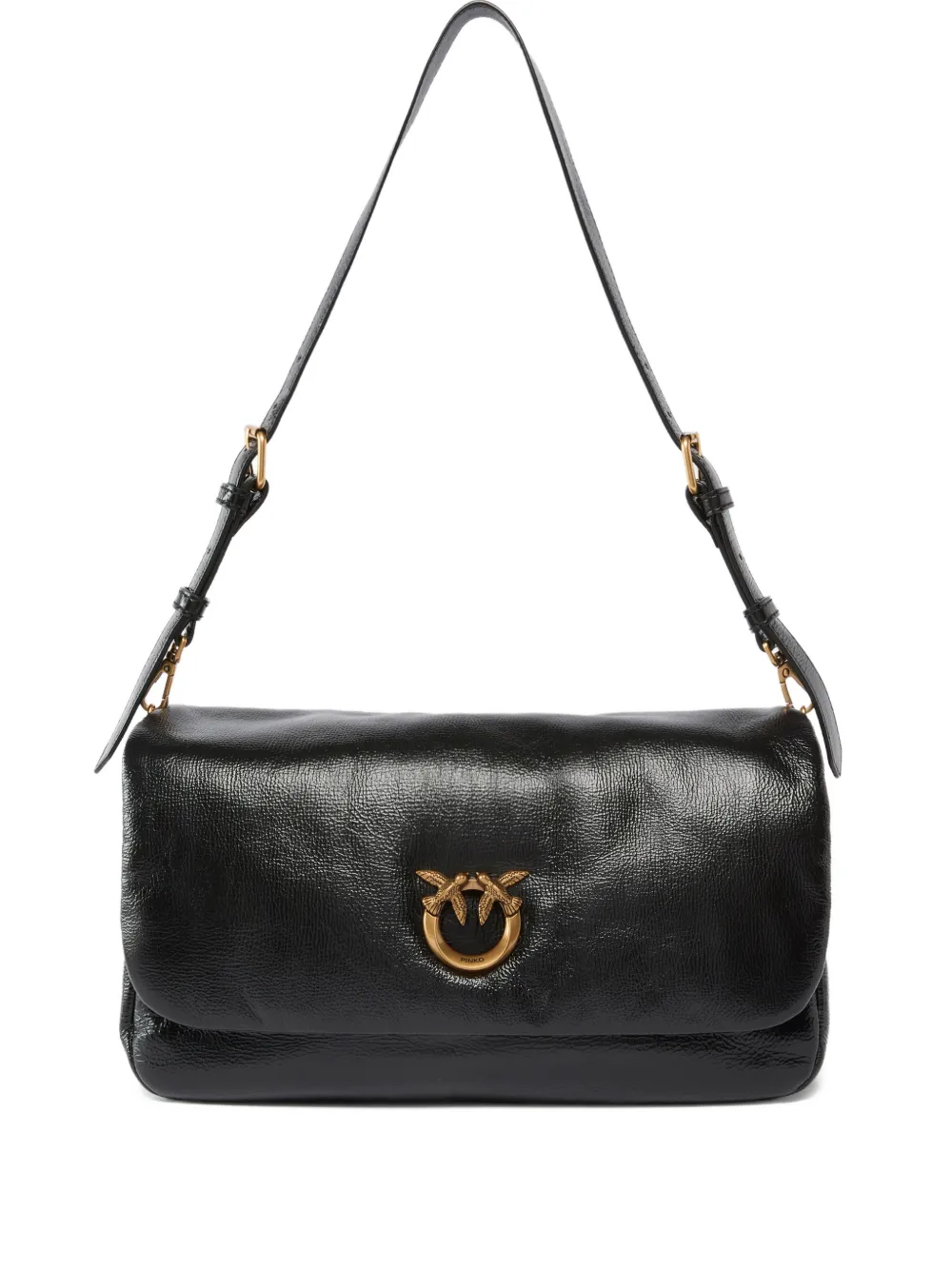 PINKO Borsa a spalla con logo - Nero