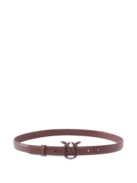 PINKO thin colour-block Love Birds leather belt