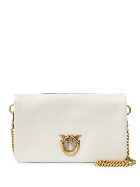 PINKO Love Bag Click Soft Horizontal Mini small crossbody clutch in leather