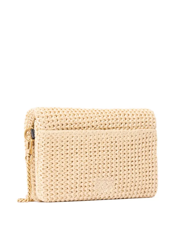 PINKO ラフィア ショルダーバッグ | ニュートラル | FARFETCH JP