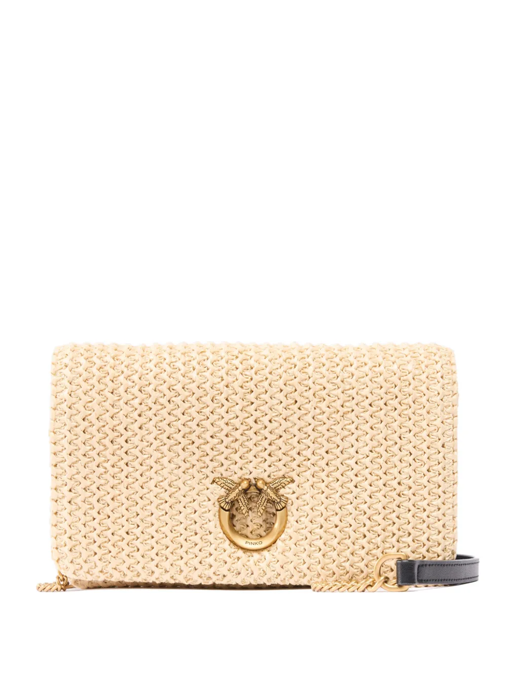 PINKO Borsa a spalla con applicazione - Toni neutri