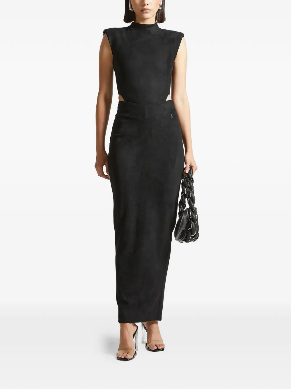 Manière De Voir wide-shoulder bodysuit - Zwart