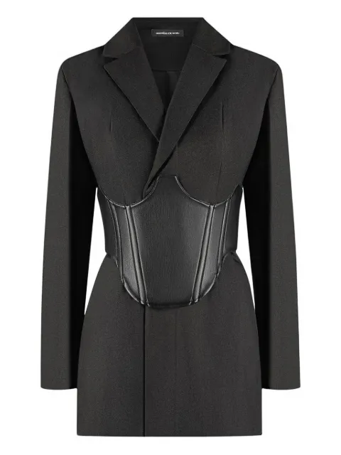 Manière De Voir reversible-corset blazer mini dress