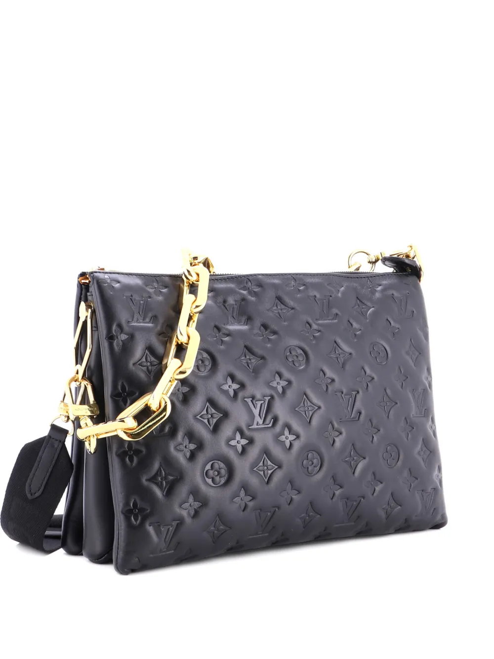 Louis Vuitton Pre-Owned Coussin Bag Monogram Embossed Lambskin MM crossbody bag - Nero
