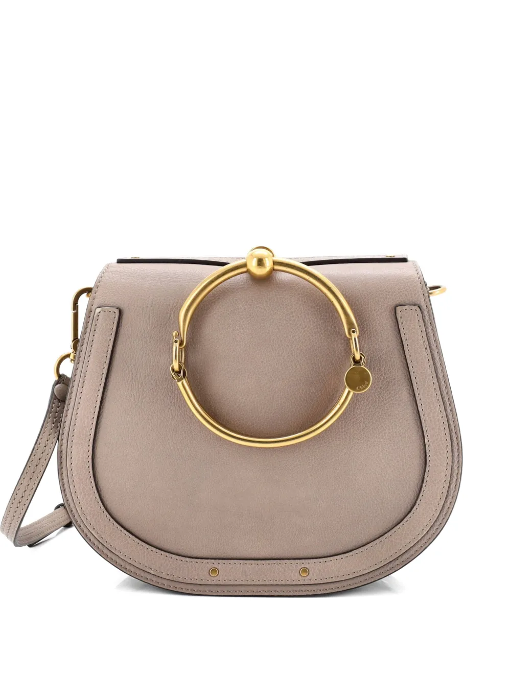 Chloé Pre-Owned Borsa a tracolla Nile media in pelle - Grigio
