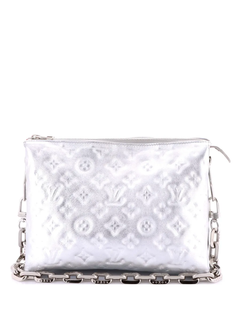 Louis Vuitton Pre-Owned Coussin Bag Monogram Embossed Lambskin PM crossbody bag - Argento