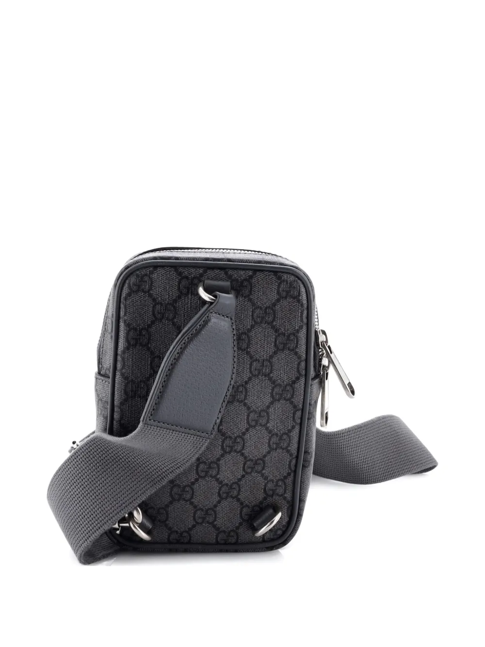 Click to view more detailed imagery on our partner's website Pre-owned Gucci Ophidia Sling Bag Gg Coated Canvas Mini Crossbody Bag In Gray