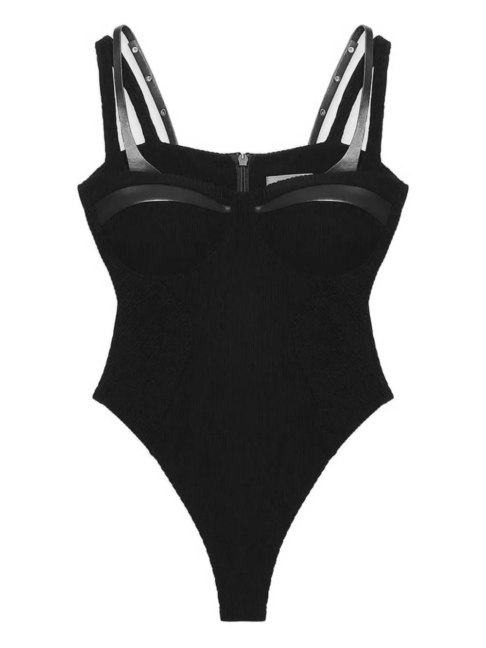 Manière De Voir Côtelé à Double bodysuit - Schwarz