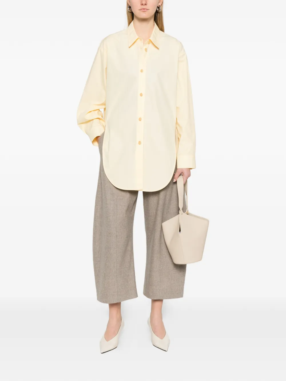 KHAITE Goya yellow shirt - Geel