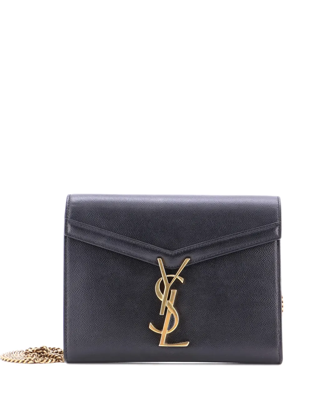 Saint Laurent Pre-Owned Cassandra Chain Wallet Leather Mini crossbody bag - Nero