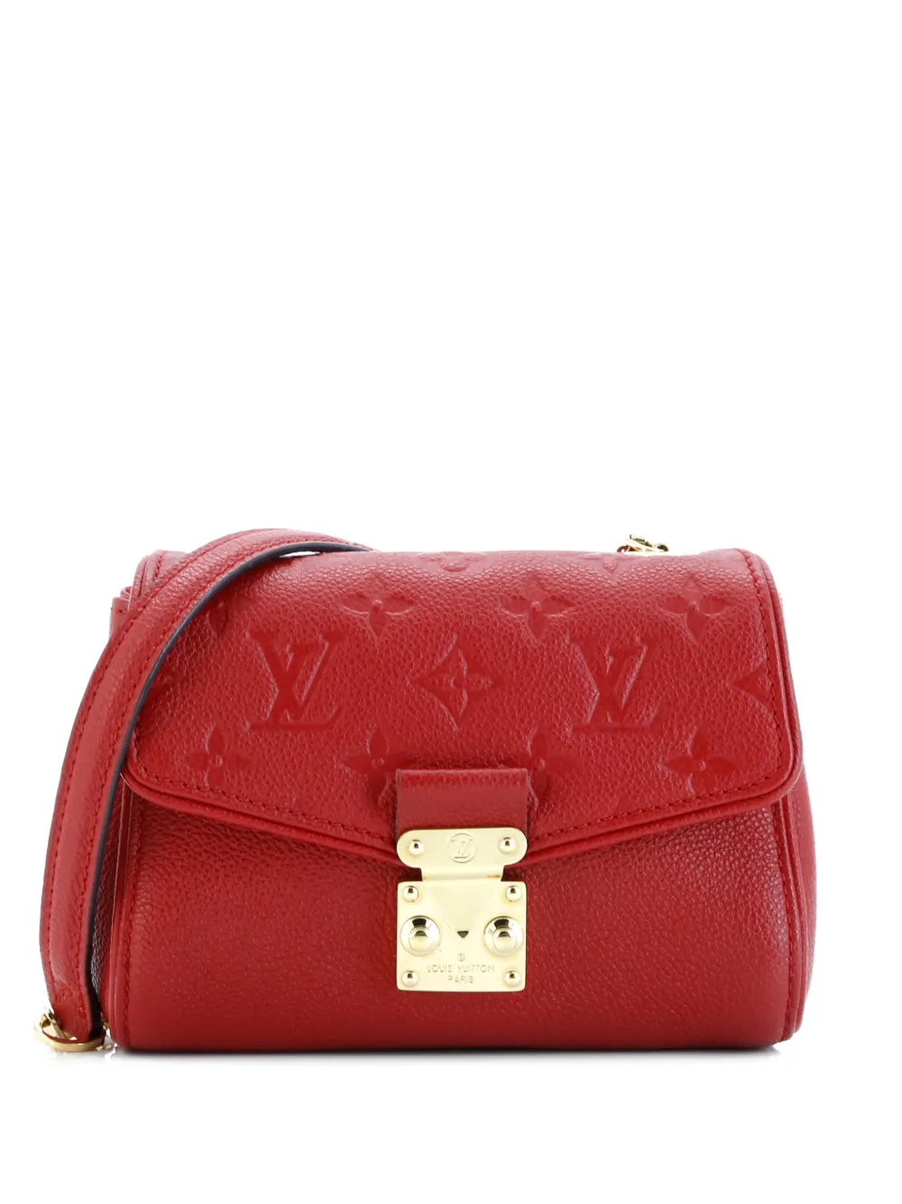LOUIS VUITTON Pre-owned Saint Germain Handbag Monogram Empreinte Leather Bb Crossbody Bag In Red