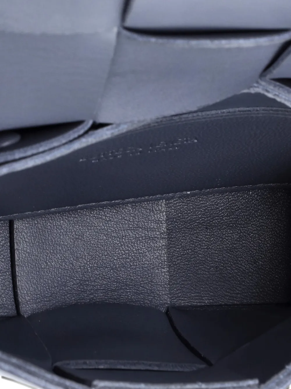 Pre-owned Bottega Veneta Cassette Maxi Intrecciato Leather Candy Crossbody Bag In Gray