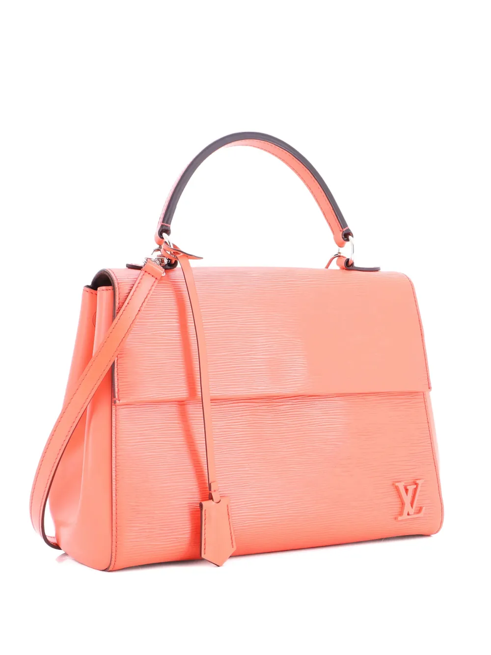 Click to view more detailed imagery on our partner's website Pre-owned Louis Vuitton Cluny Top Handle Bag Epi Leather Mm Satchel In Orange
