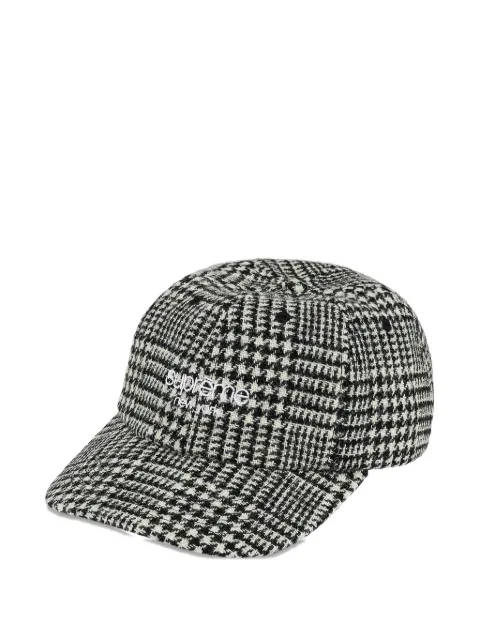 Supreme gorra con logo en colaboración con Harris Tweed