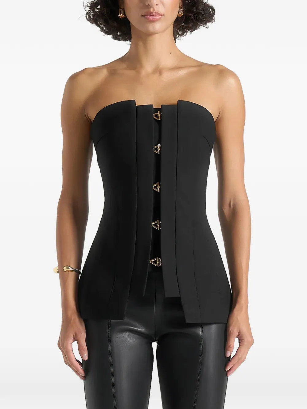 Manière De Voir Viviane bandeau top met gespdetail Zwart