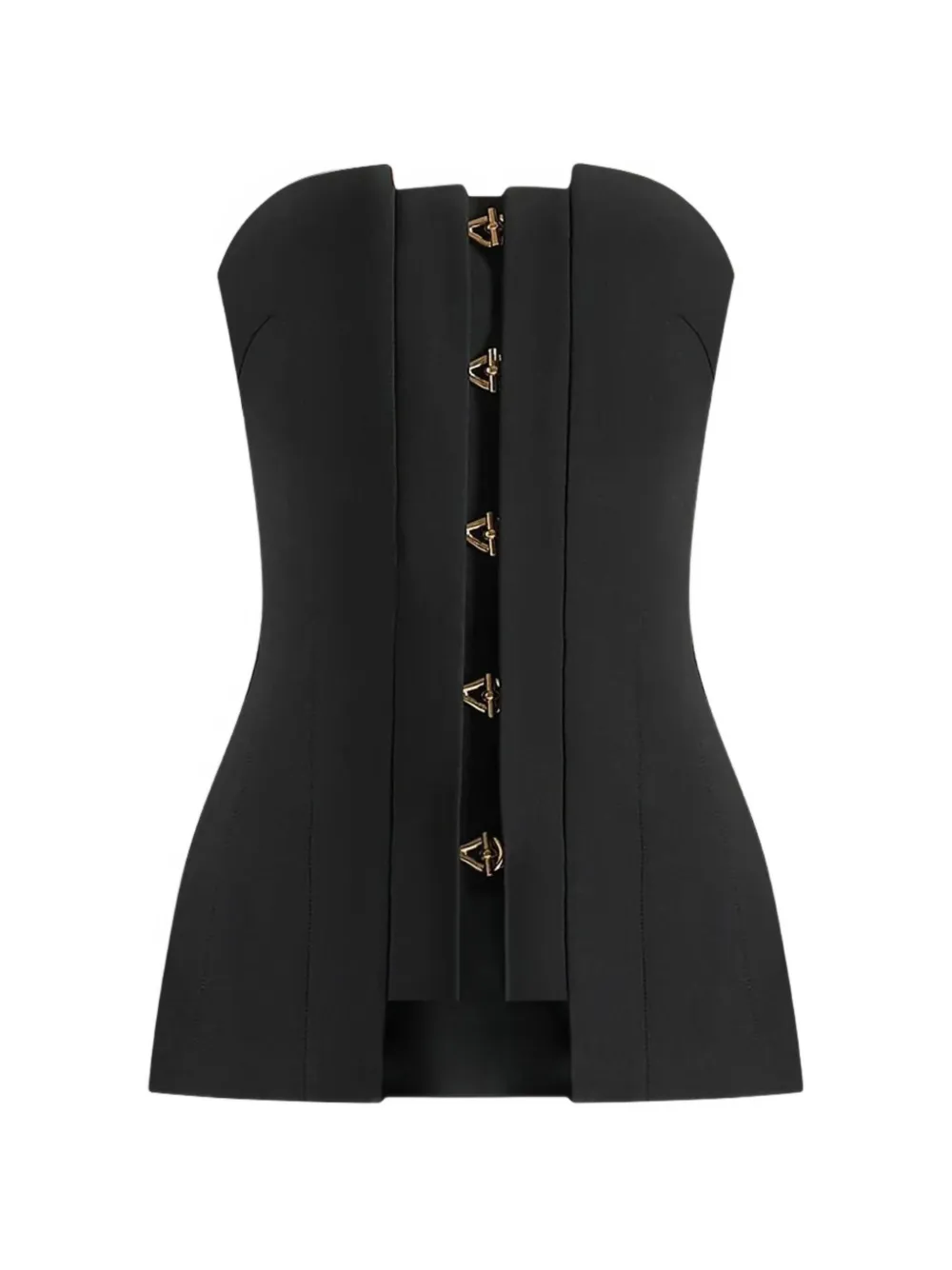 Manière De Voir Viviane clasp-detail bandeau top - Nero