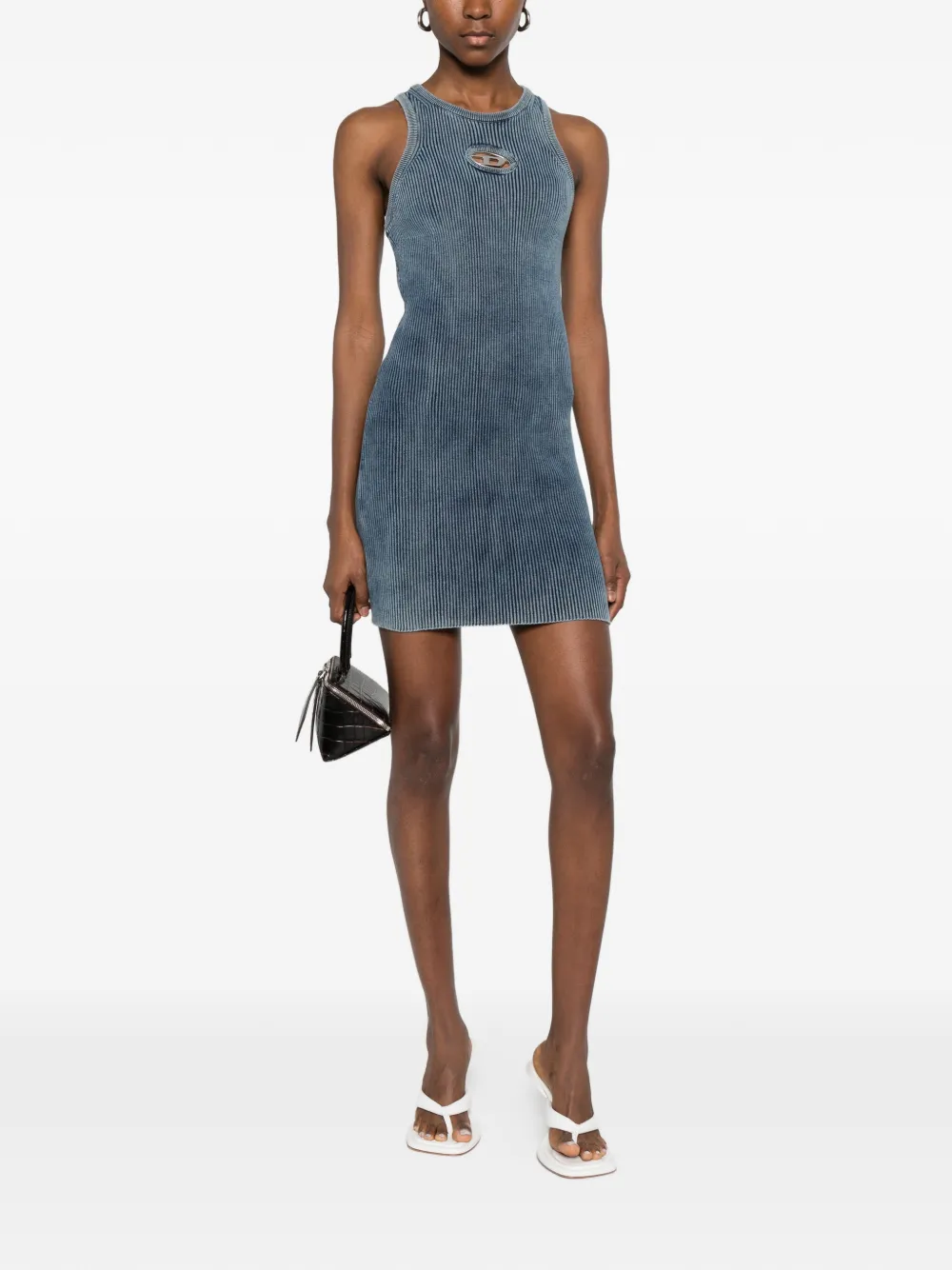 Diesel sleeveless mini dress - Blauw