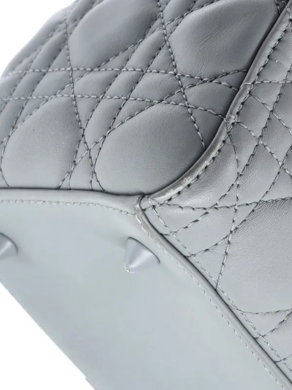 Dior グレー キルティングショルダーバッグ Christian Dior Pre-Owned ウルトラマット レディ ディオール バッグ