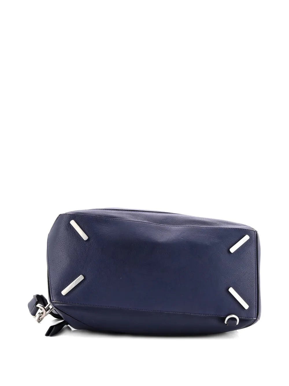 Pre-owned Loewe Puzzle Bag Leather Large Satchel In Blue