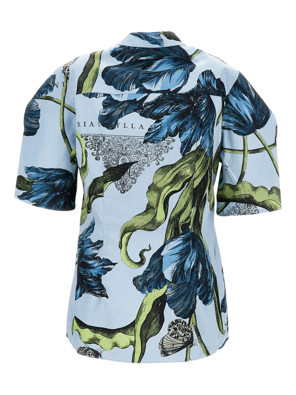 ERDEM tulip-print shirt - Blauw