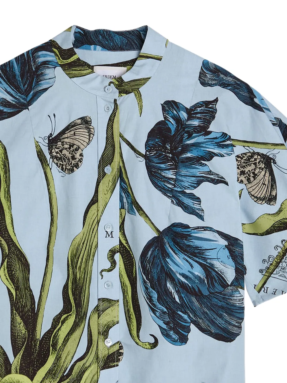 ERDEM Blouse met print Blauw