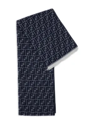 FENDI Logo Scarf | Grey | FARFETCH JO