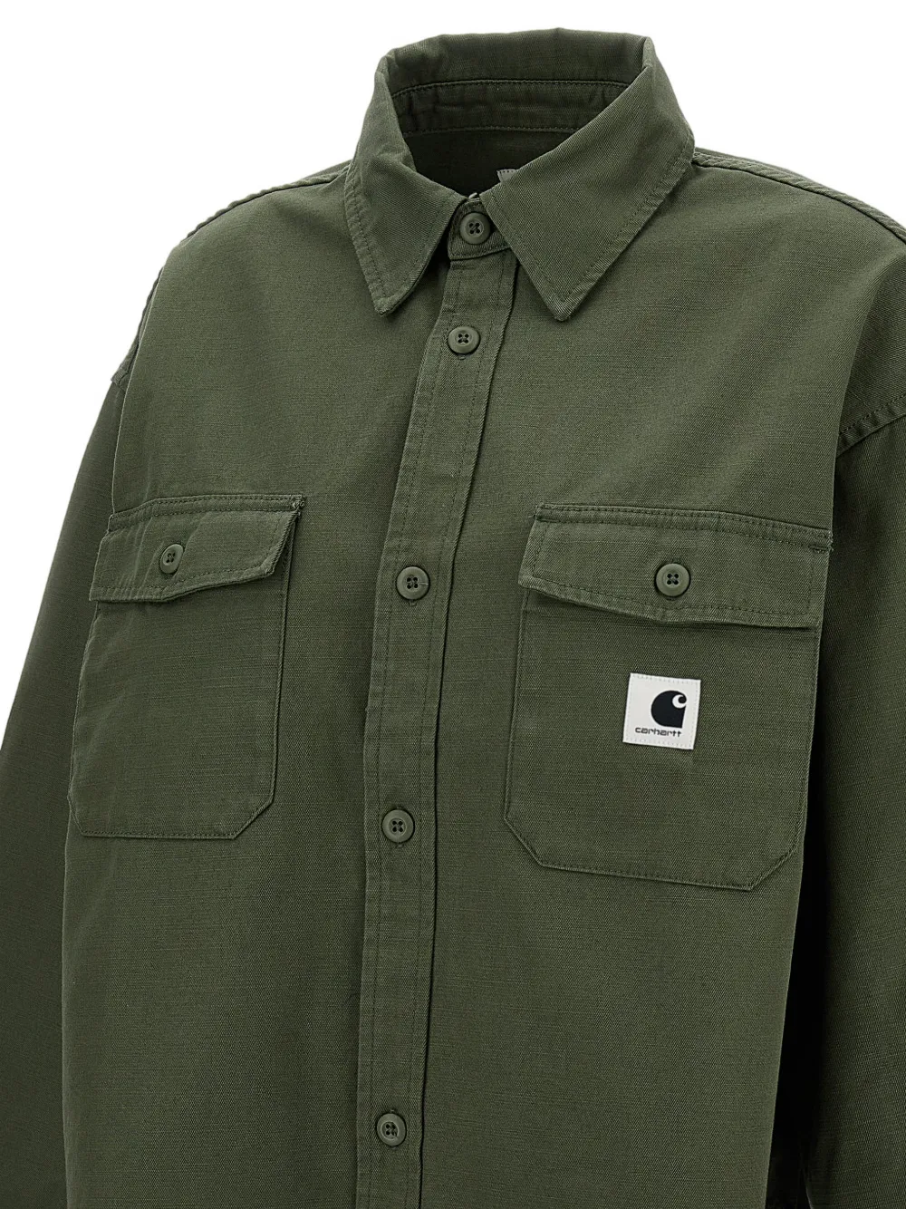 Carhartt Kelly Two Chest-pockets Shirt Jacket In Green