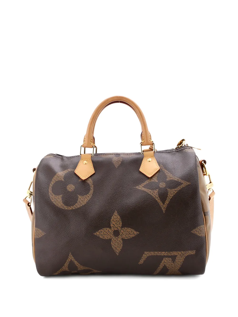 LOUIS VUITTON Pre-owned Speedy Bandouliere Bag Reverse Monogram Giant 30 Satchel In Brown