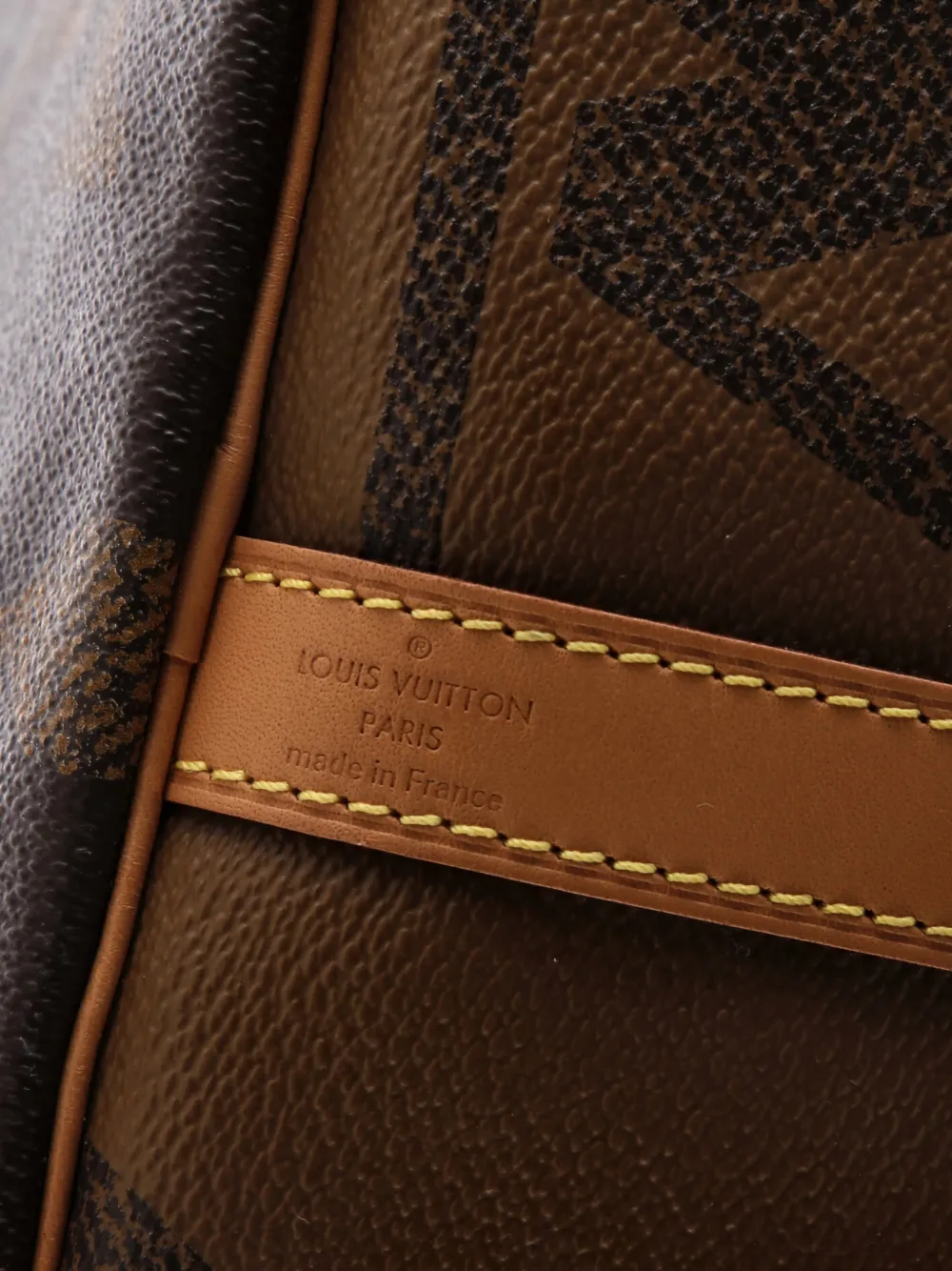 LOUIS VUITTON Pre-owned Speedy Bandouliere Bag Reverse Monogram Giant 30 Satchel In Brown