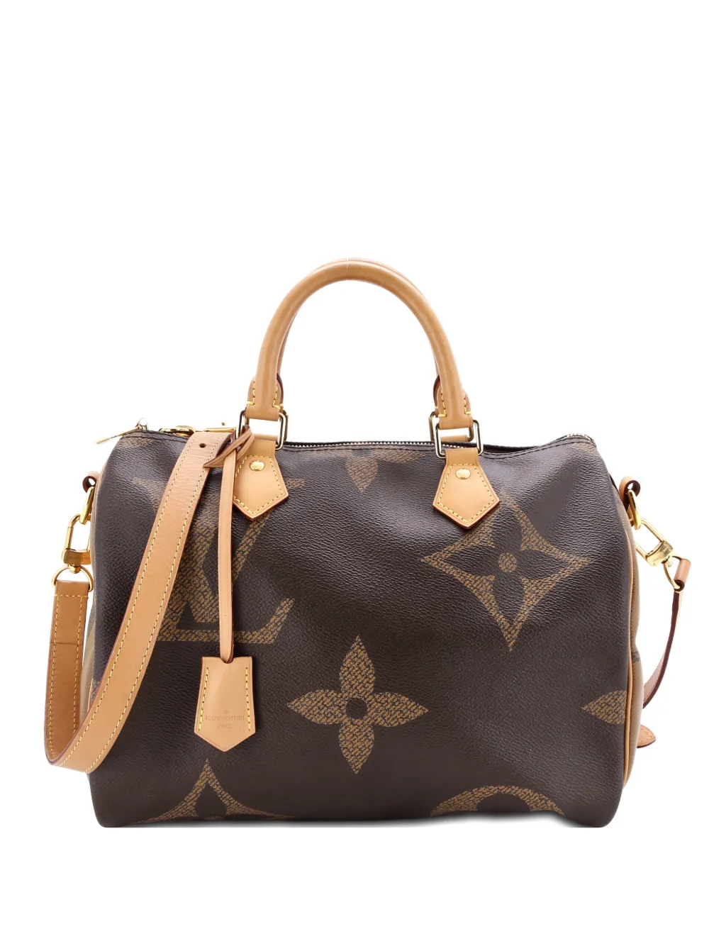 LOUIS VUITTON Pre-owned Speedy Bandouliere Bag Reverse Monogram Giant 30 Satchel In Brown