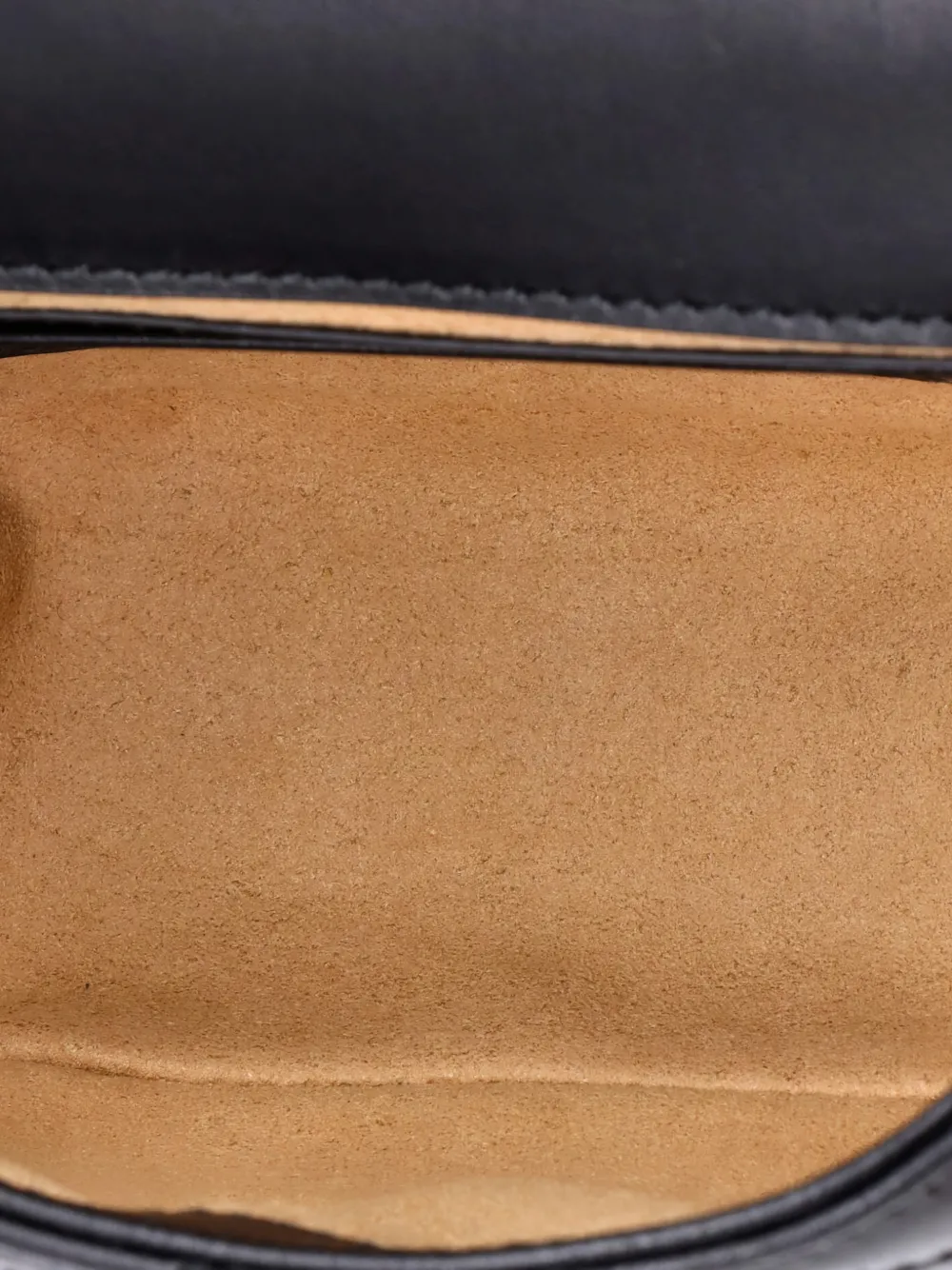 GUCCI Pre-owned Gg Marmont Flap Matelasse Leather Mini Belt Bag In Black