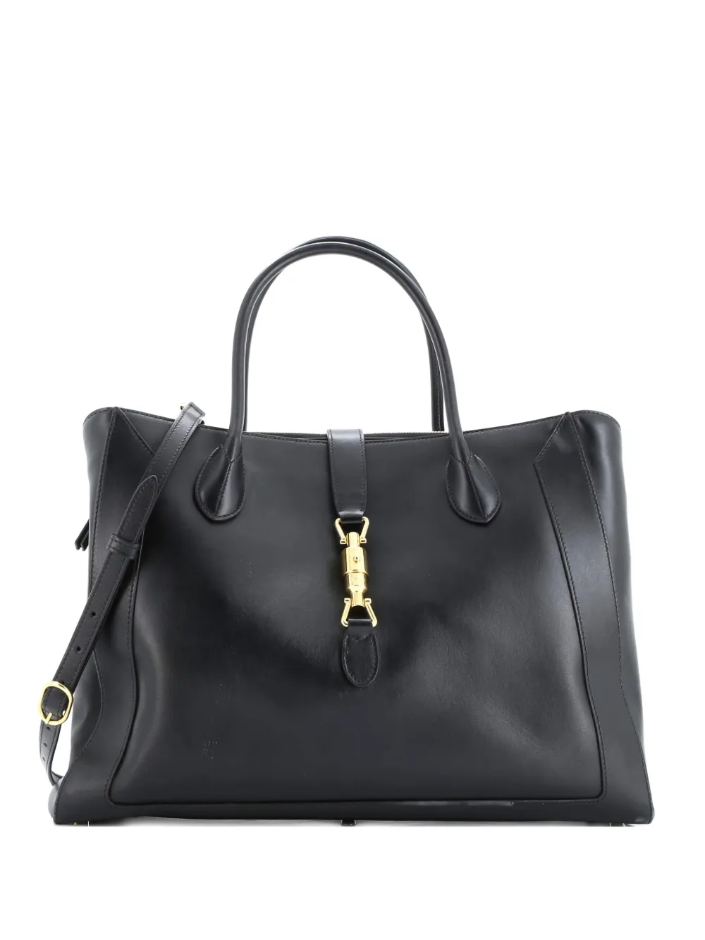 Gucci Pre-Owned Jackie 1961 Leather Large tote bag - Nero