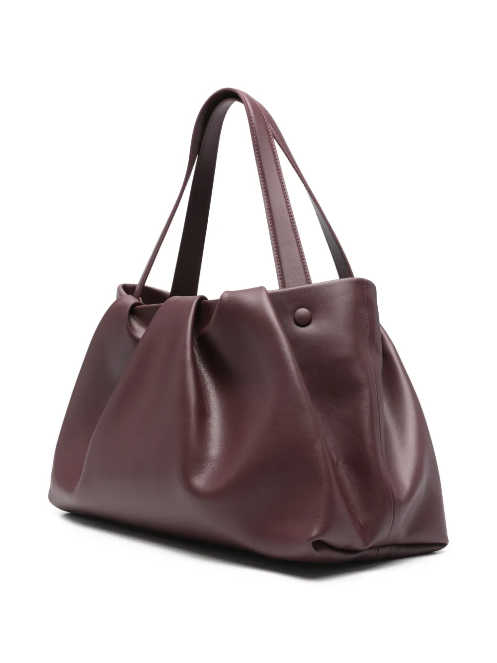 Themoirè Athena gesmockte shopper Rood