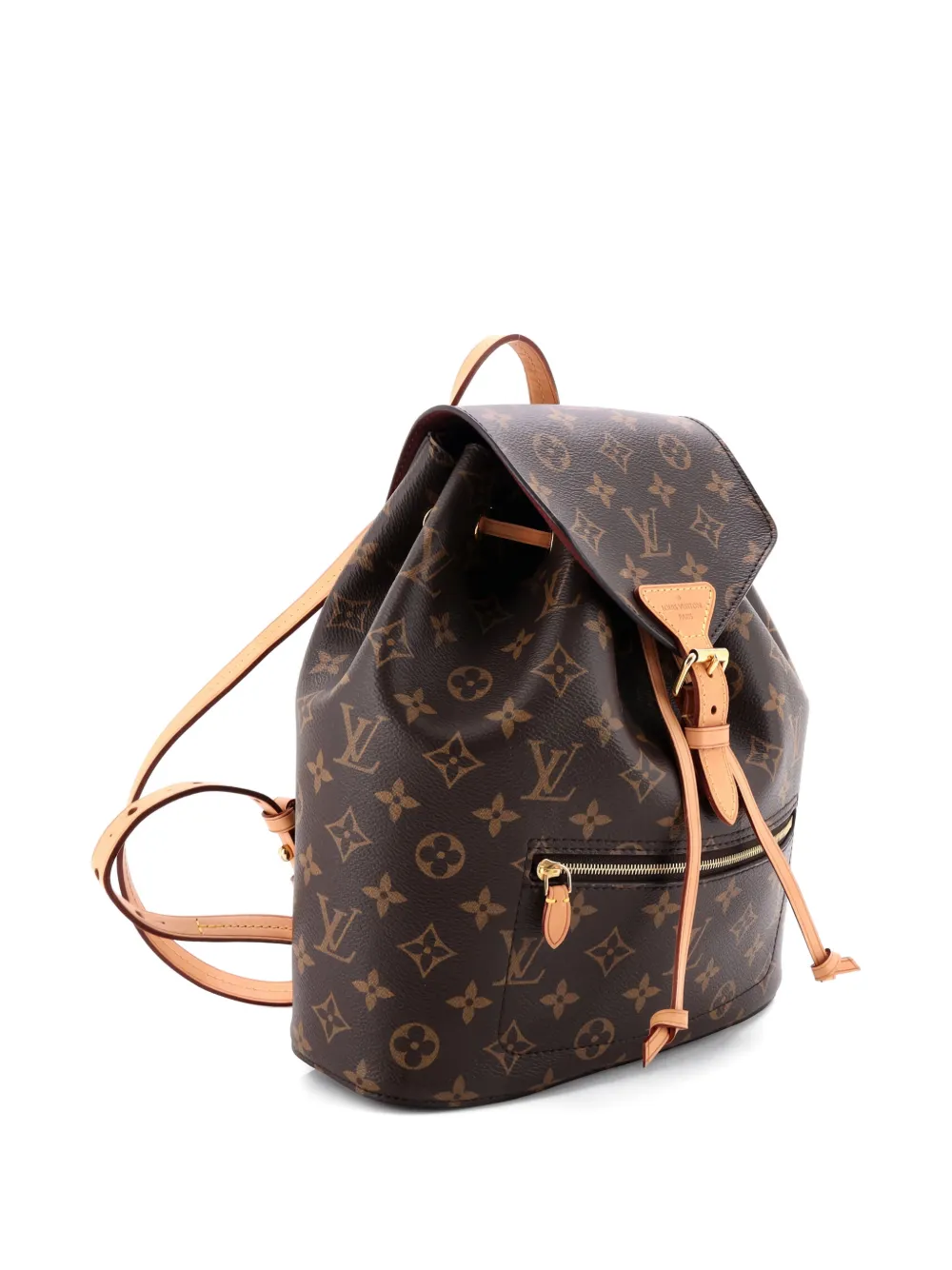Louis Vuitton Pre-Owned Montsouris NM Monogram Canvas PM backpack | Brown | Image 1