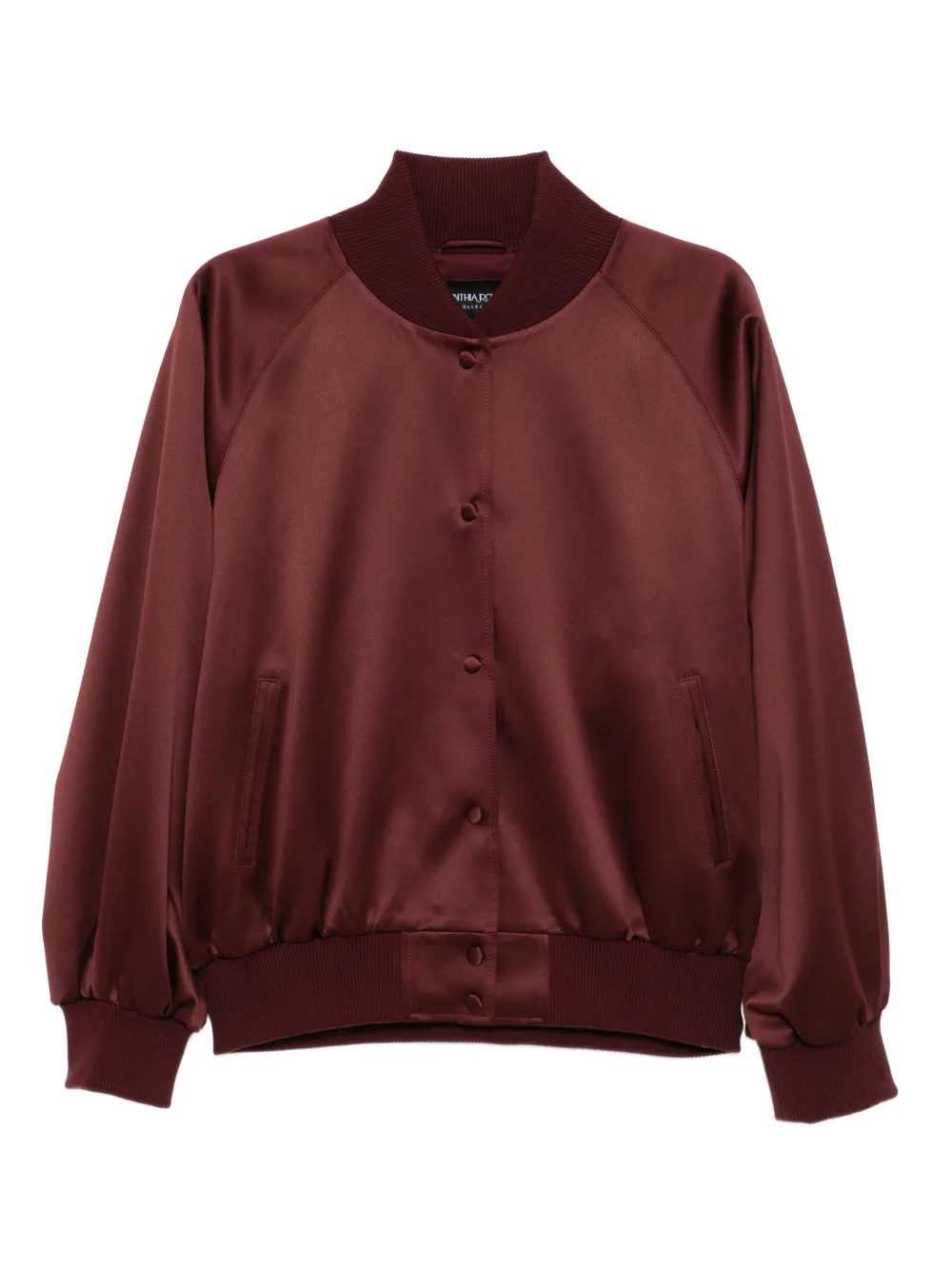 Cynthia Rowley Bomber in raso - Rosso