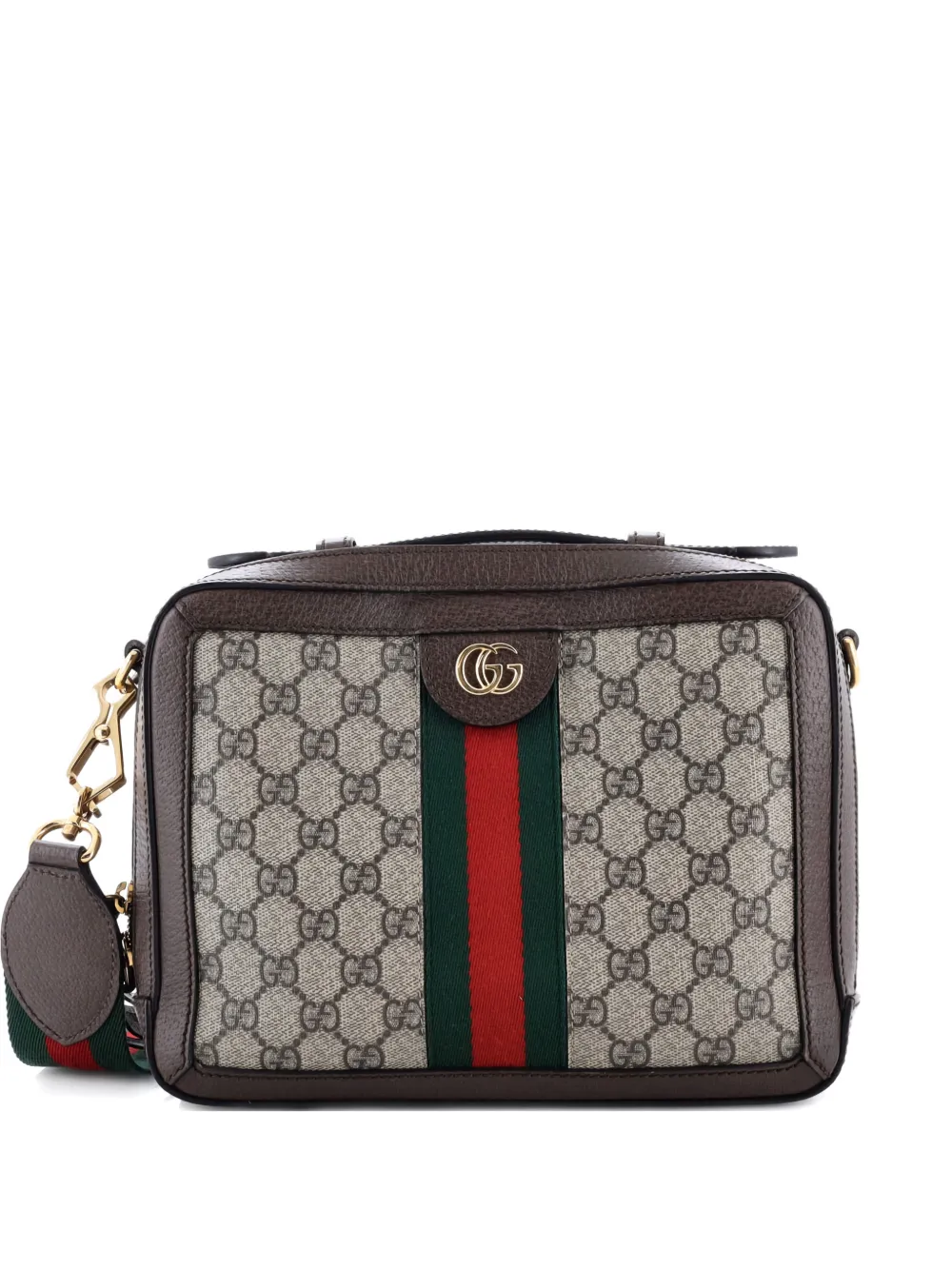 Gucci Pre-Owned Ophidia Zip Around Camera Bag GG Coated Canvas Small shoulder bag - Braun