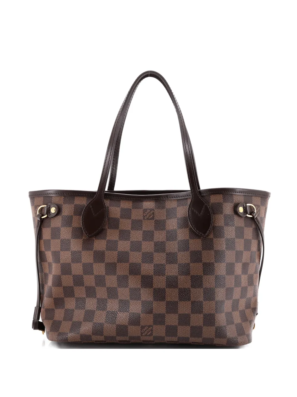 Pre-owned Louis Vuitton Neverfull Damier Pm Tote Bag In Brown