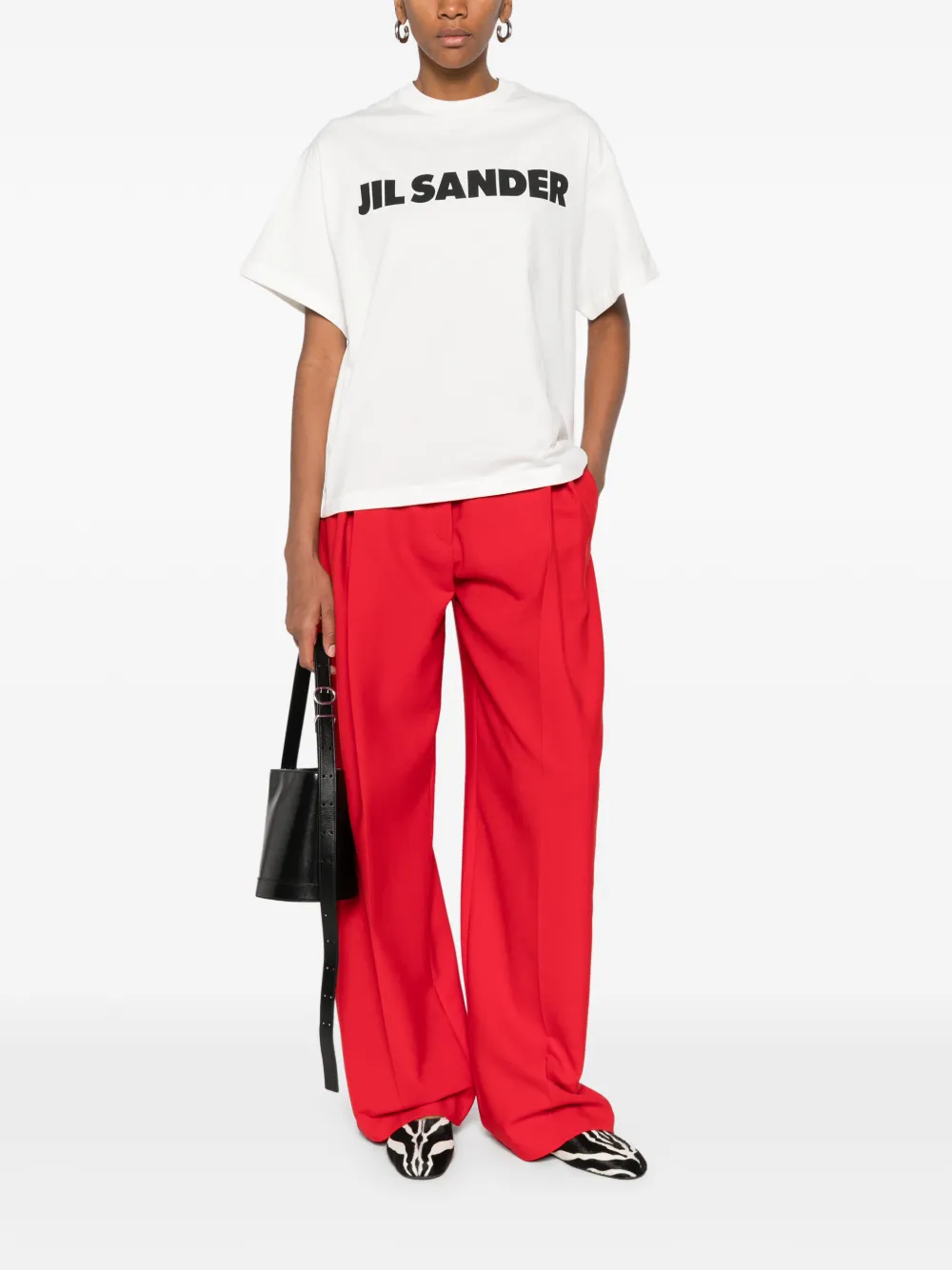 Jil Sander playera con cuello redondo y logo | Playeras y jerséis | Image 2